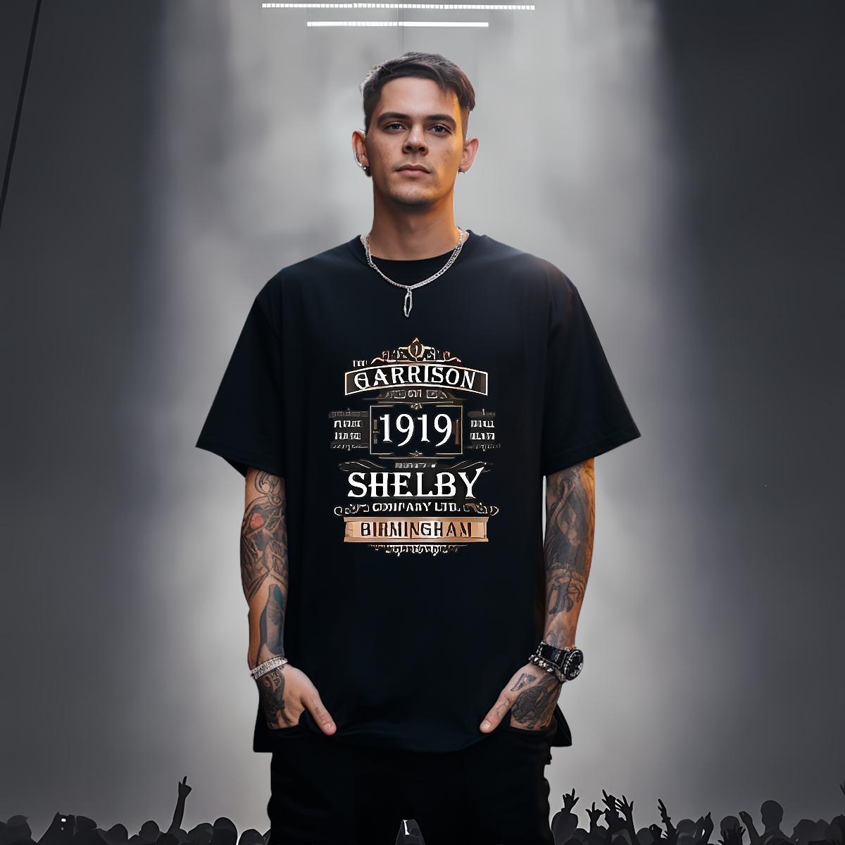 2024 DIY T Shirts Men letter Wear 230g Cotton Beach Brand DIY Logo Oversized Short Sleeve O-Neck Men Tops Tees