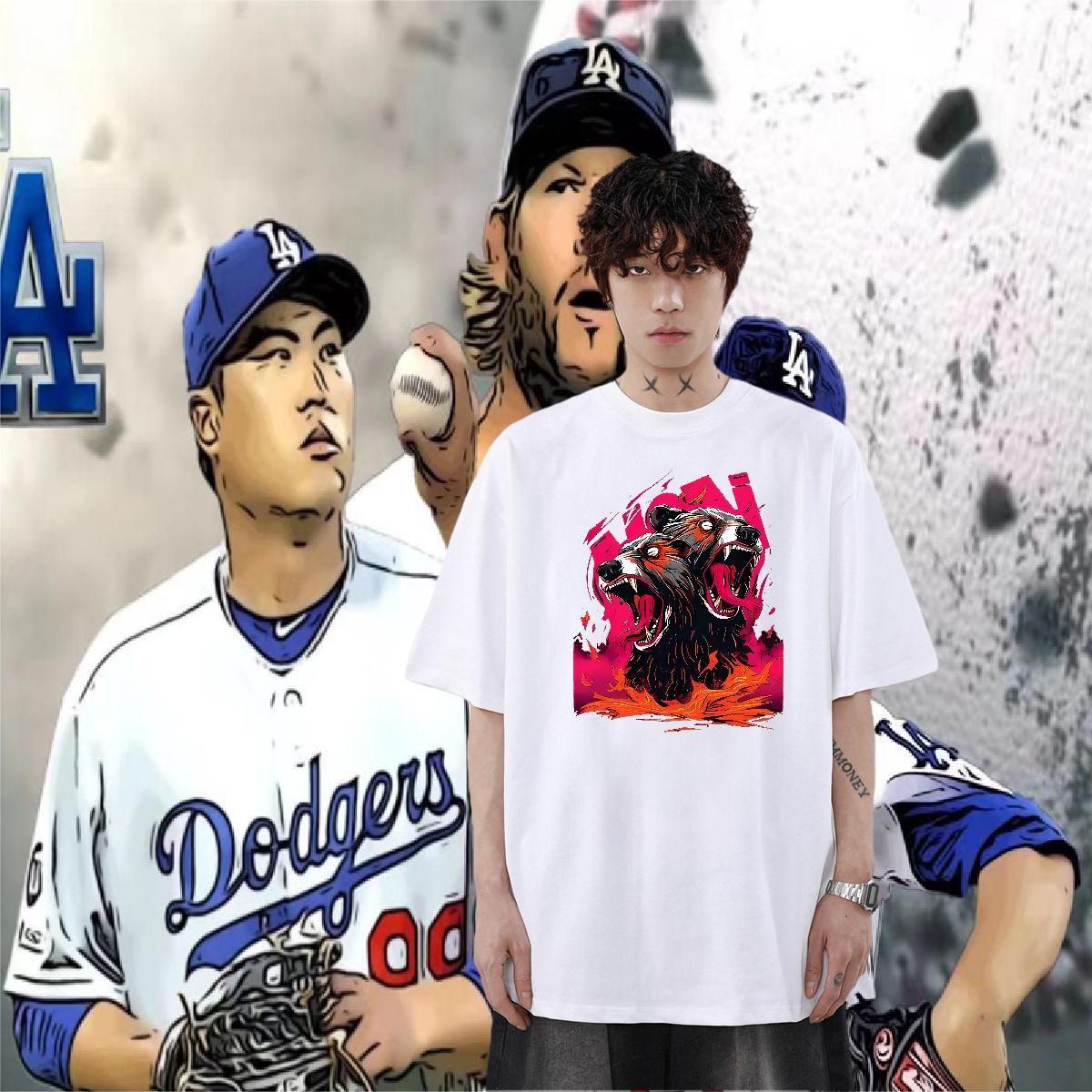 Fashion Designer T-Shirts 230g Cotton Daily Wear Tee Shirt Breathable Short Sleeve Free Shipping Tshirts Oversized