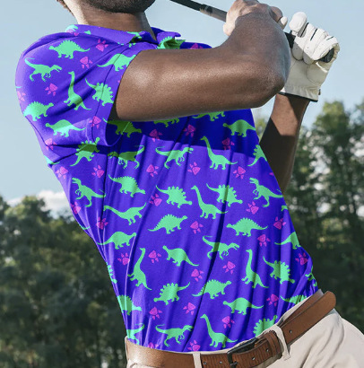 Summer New 3D Fashion Printing Casual T-shirt Button Lapel Short Sleeve PoLo Shirt Breathable Men's Sweatshirt