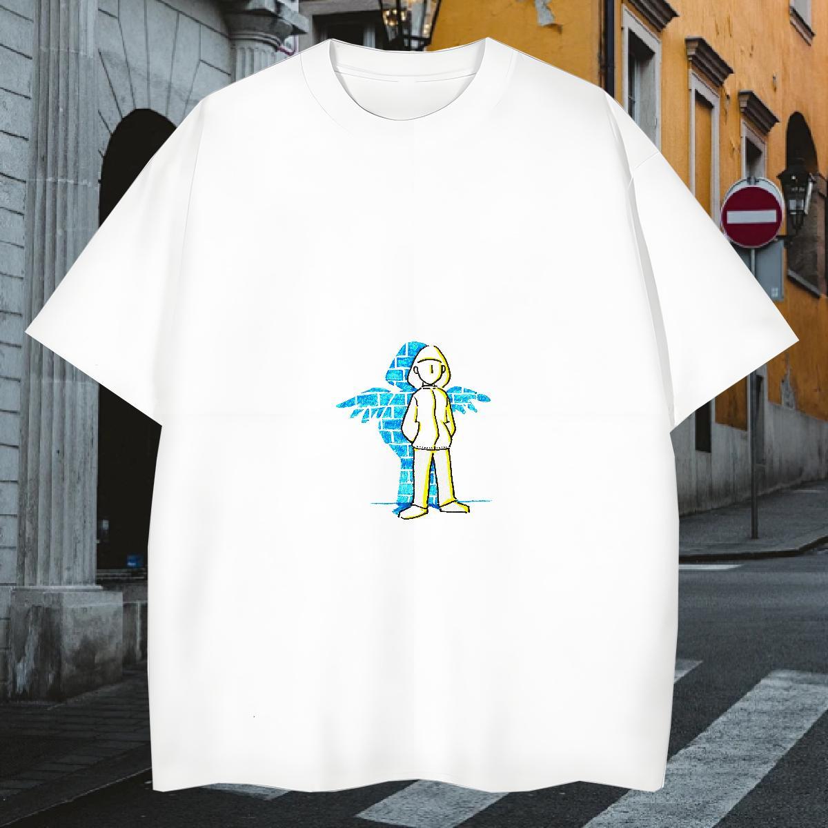 Man T Shirts 100% Cotton 230g portrait Hip Hop Breathable Short Sleeve Anime Couples T Shirts Designer Popular Tops Tees