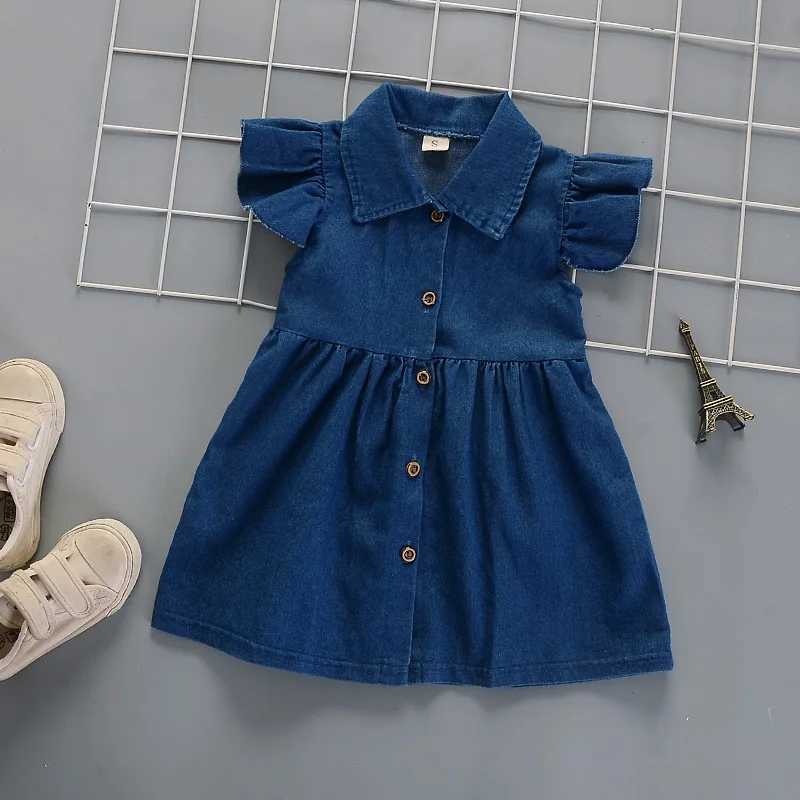 New Summer Fashion Baby Clothing Childrens Cute Short sleeved Dress Childrens Casual Clothing Childrens Clothing Baby Sports ShirtW240720