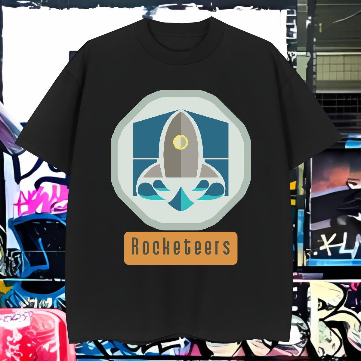 T Shirts Men 230g 100% Cotton rocket Beach Breathable Short Sleeve Oversized 4XL Men Tees DIY Comfortable Top Tees