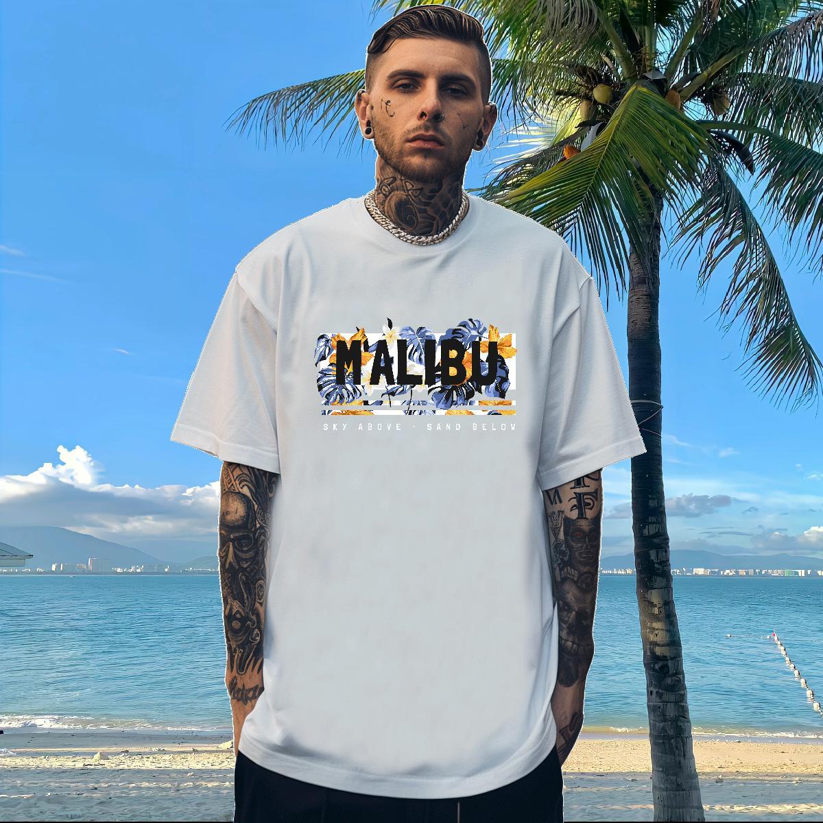 Stylist Men T Shirts 230g 100% Cotton flower Spring Summer Tops Short Sleeve Soft Wholesale Men Tops Tees Oversized 4XL