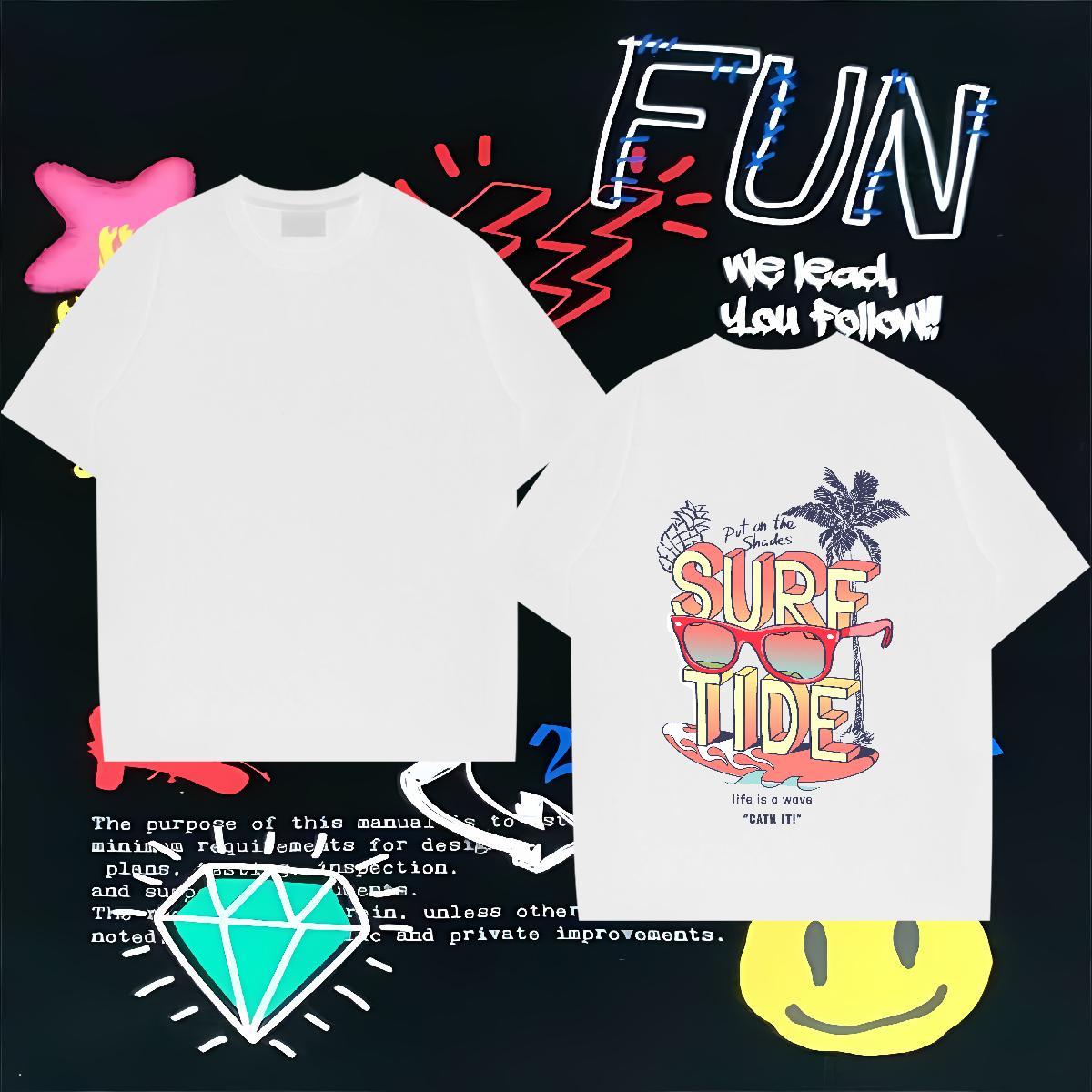 Casual New Mens T Shirts 230g Cotton tree Hip Hop Tshirts Breathable Short Sleeve Unisex Men Tops Tees DIY Anime