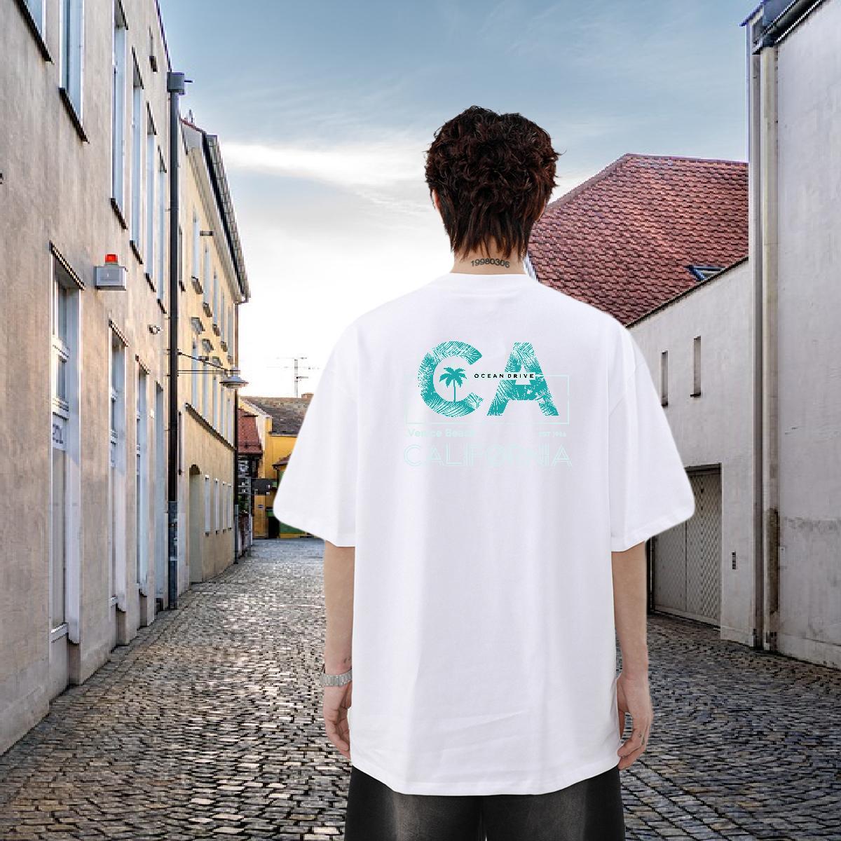 Fashion Design Man T Shirts 230g Cotton tree Street Wear Tshirts Breathable Crew Neck Comfortable Mens Tshirts Floral Print