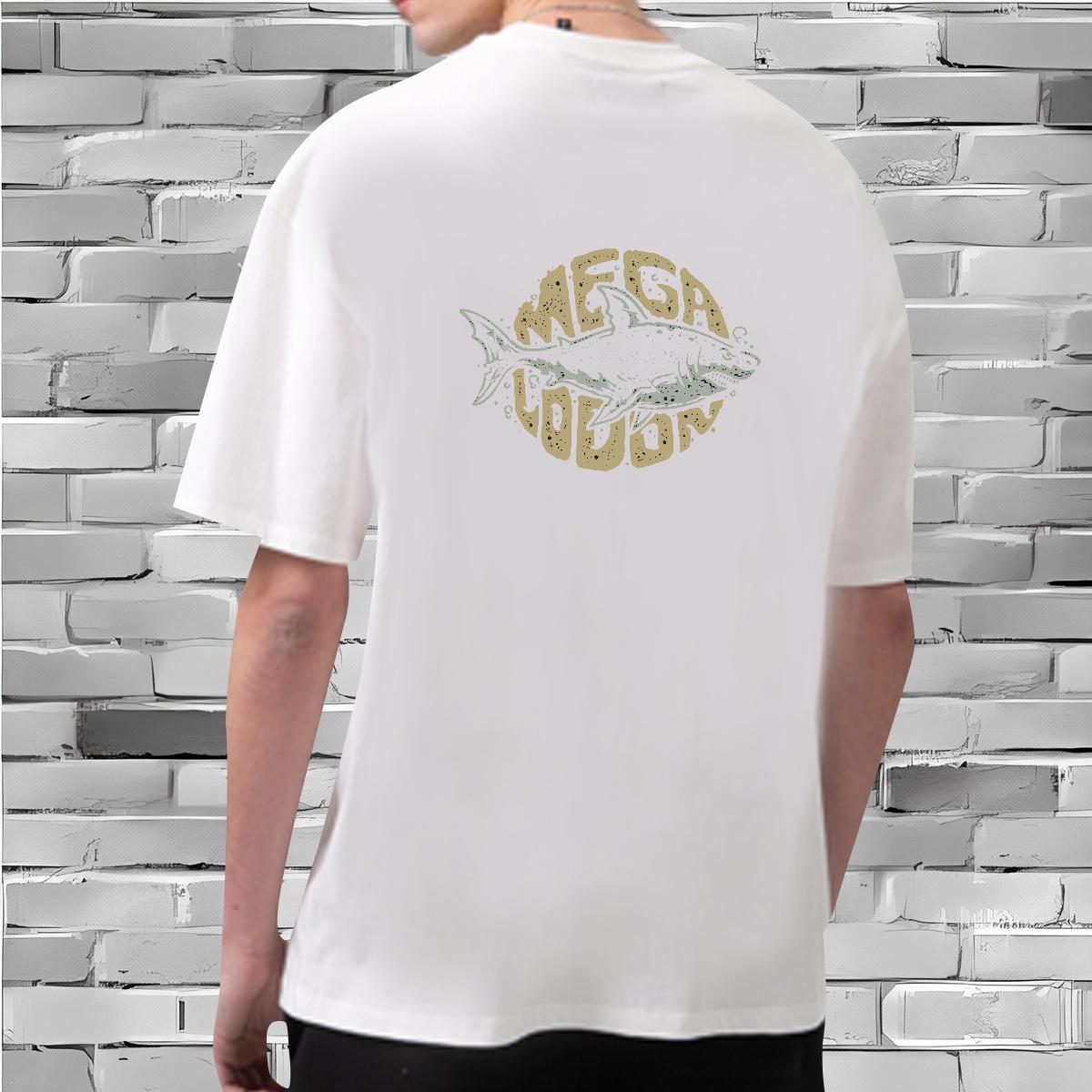 Fashion Designer T Shirts Men 230g 100% Cotton fish Street Wear Polos Breathable Soft Free Shipping Couples T Shirts Anime Print