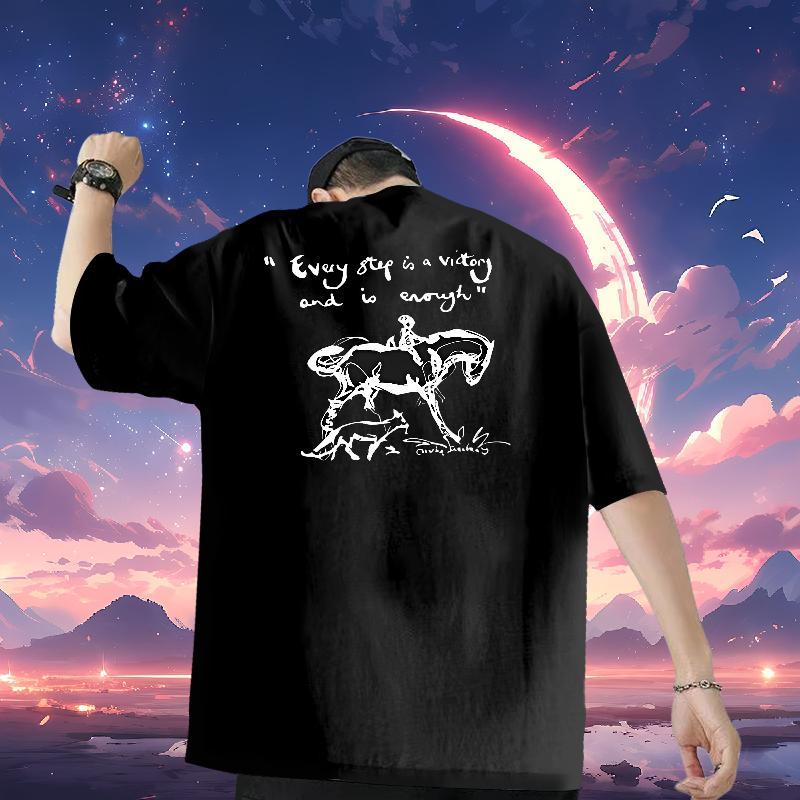 Customized T Shirts Men 230g Pure Cotton dog Spring Summer Tees Breathable TOP Quality Men Clothes T-Shirt DIY