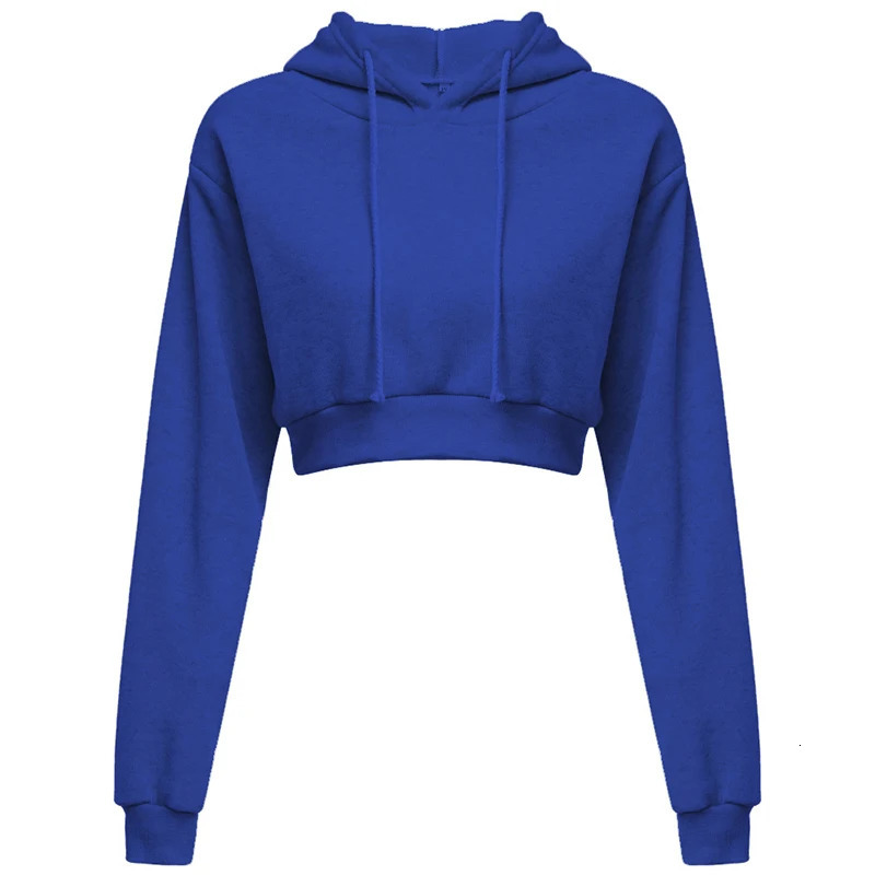 Fashion Women Hoodie Sweatshirt Short Top Coat Sport Pullover Hooded Tops Female Autumn Winter Clothes Crop Top Hoodie 240806