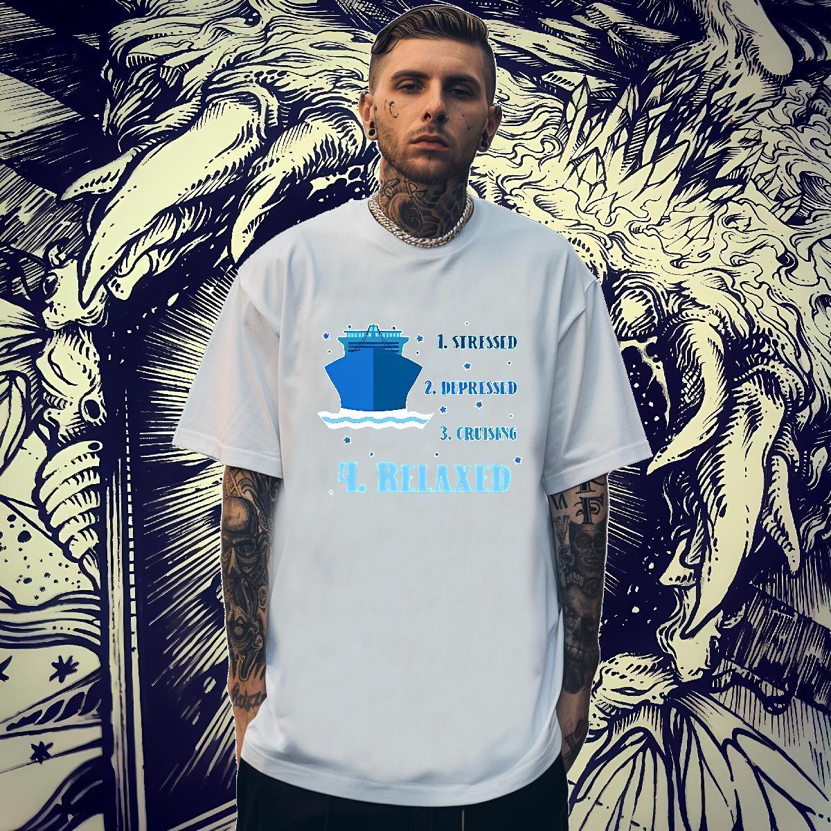 Designer Mens Tshirts 230g Pure Cotton Casual Daily Wear letter Anime Short Sleeve O-Neck Brand Mens T Shirts Tees Shirts