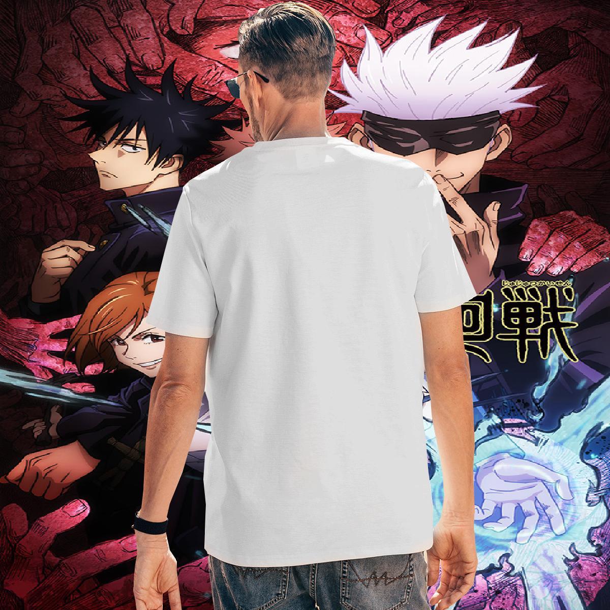 Loose T Shirts Men halloween Pure Cotton Anime Printing Street Oversized 3XL 4XL 230g Pure Cotton Mens Tshirts 2024 Polos