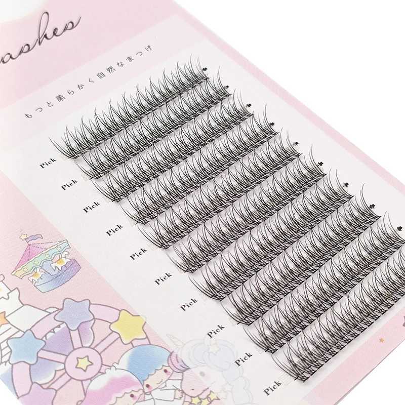 200pcs A/M Type A False Eyelash 8-12mm Mixed False Eyelash Natural Fairy Eyelash Korean Makeup Personal Cluster Eyelash Heat W240803