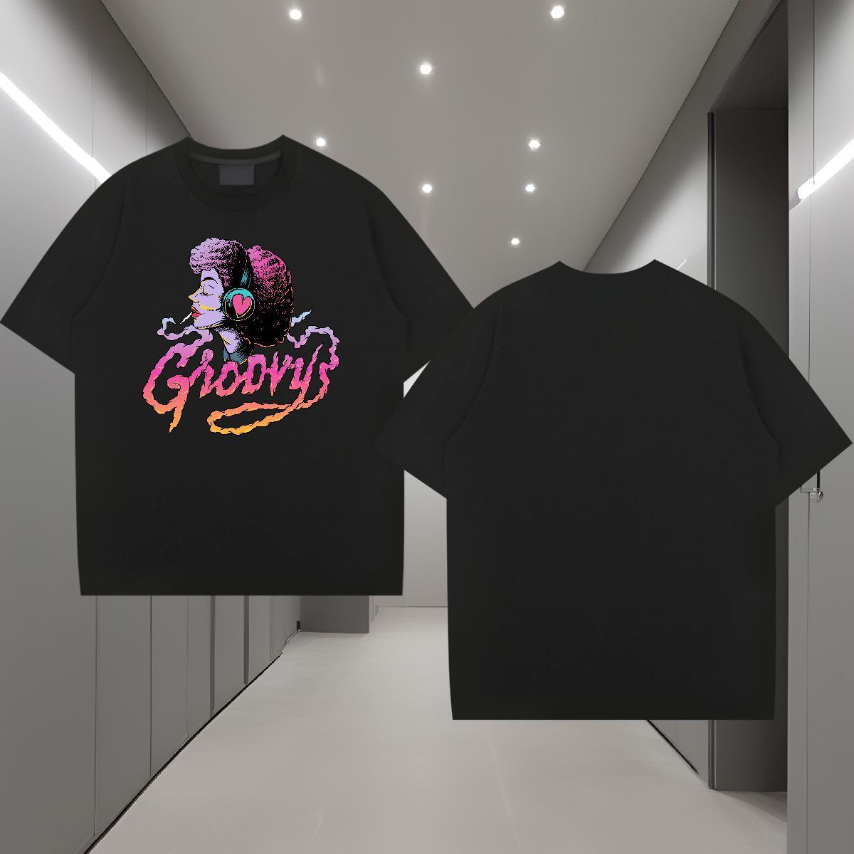 T Shirts Men 230g Cotton portrait Casual Breathable Crew Neck DIY Printed Men Clothes T-Shirt Custom Soft Wear