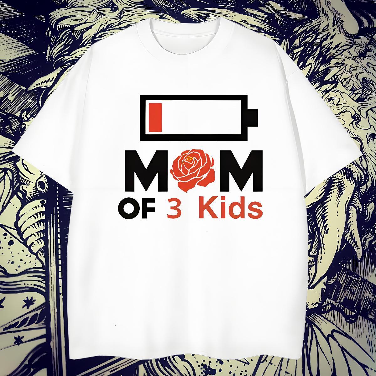 Fashion New T-Shirts 230g Pure Cotton mothers day Spring Summer Clothes Breathable Short Sleeve Popular Mens Tshirts Cartoon Print