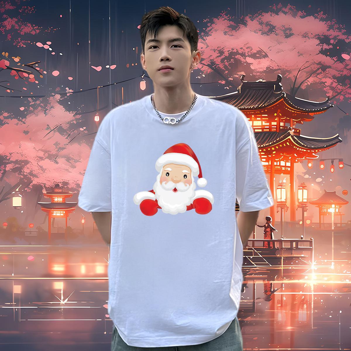 Fashion Casual T Shirt For Man 100% Cotton 230g Summer Casual Polos O Neck Short Sleeves Classic Couples T Shirts Oversized 4XL