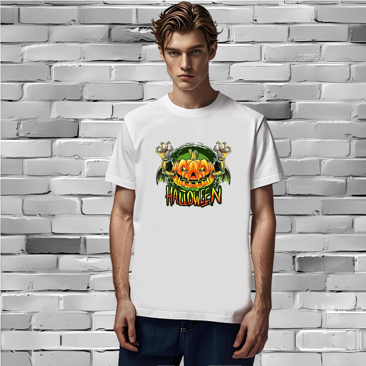 2024 DIY T shirt 100% Cotton 230g pumpkin Spring Summer Tshirts O Neck Short Sleeves Wholesale Men Tees Customized Print