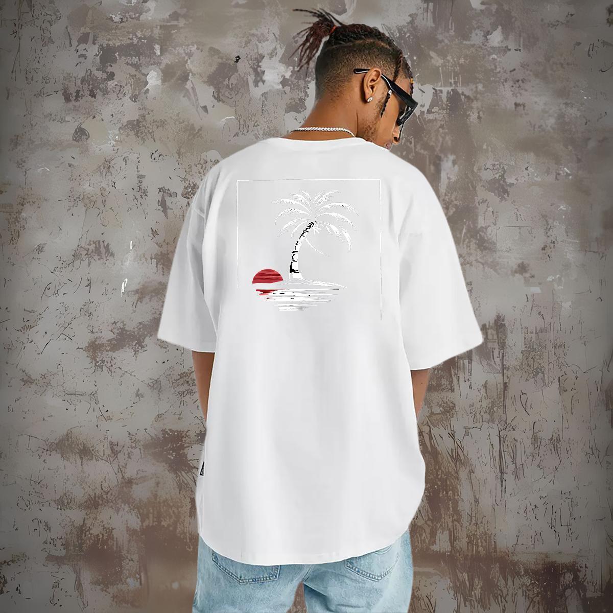 Fashion Design Man T Shirts 230g 100% Cotton tree Daily Outfit Top Tees Crew Neck Breathable Designer Men Tees Oversized
