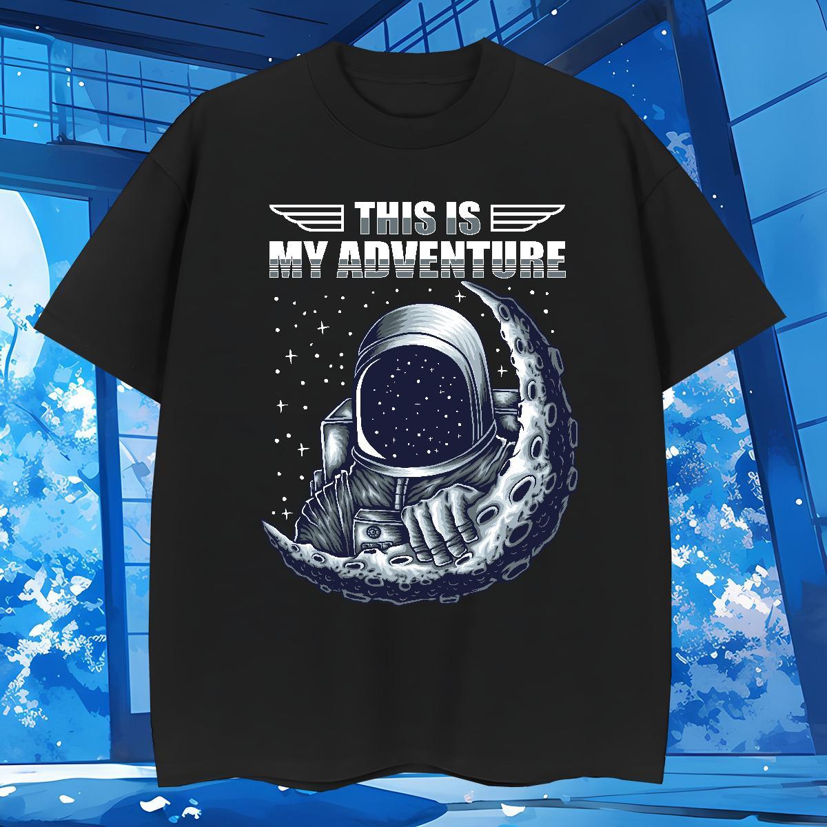 T Shirts Men 100% Cotton 230g outer space Outdoor Breathable Short Sleeve Custom Big Size Couples T Shirts Factory Direct Wholesale Tee Shirt