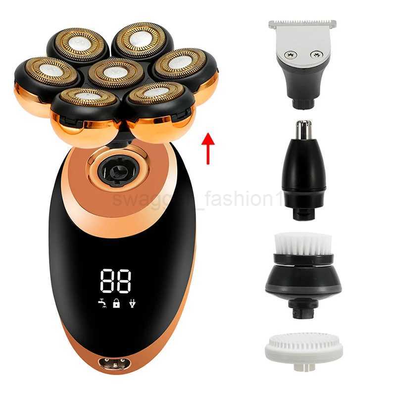 New Shaver For Men 7D Independently 7 Cutter Floating Head Rechargeable Waterproof Electric Razor Multifunction Trimmer For MenXJ240806