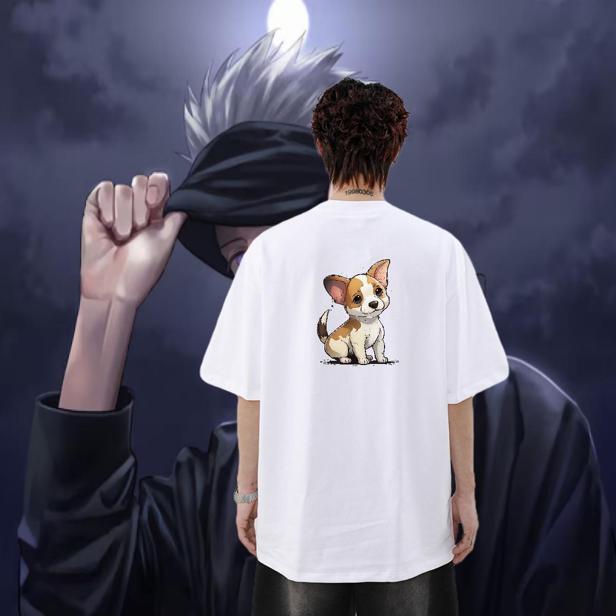 Wholesale Man T Shirts 230g Cotton Anime Printing Street Clothings Pure Cotton High Quality Men Clothes T-Shirt Custom Printed