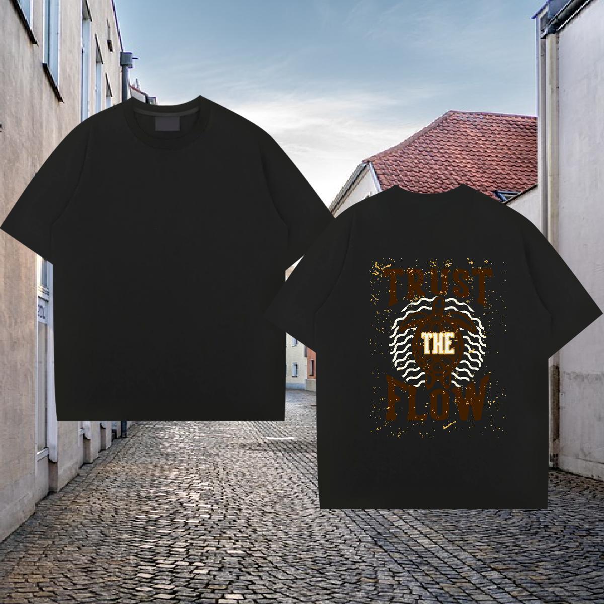 Fashion New Mens T Shirts 100% Cotton 230g Casual Daily Wear Top Tees O-Neck Short Sleeve Soft Tshirts Plus Size Cartoon