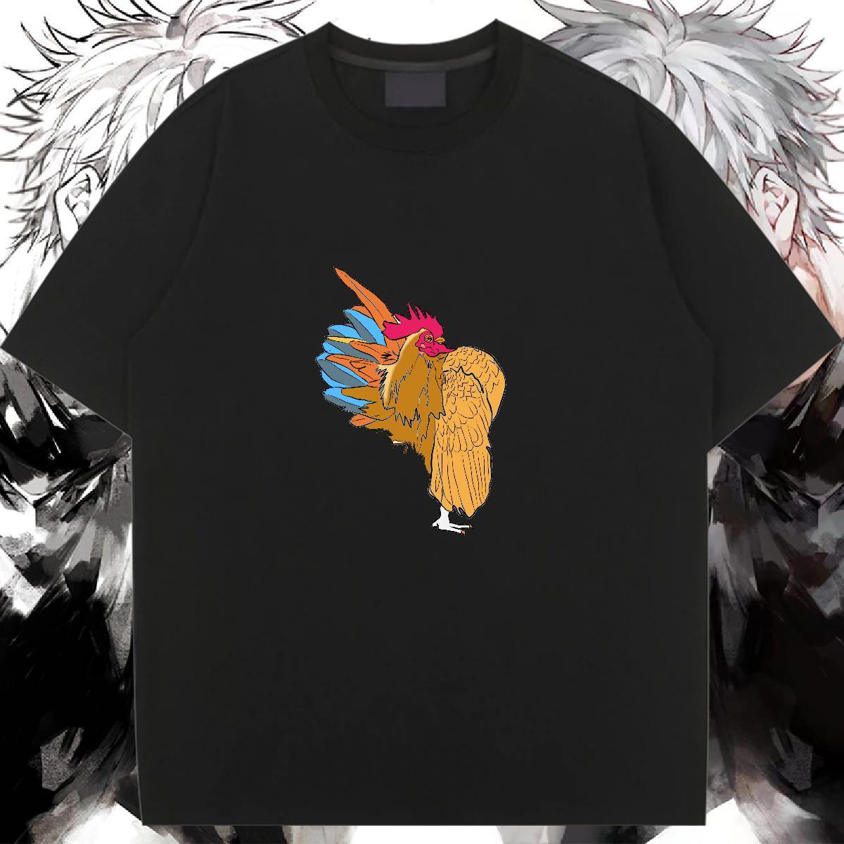 Lady Women T Shirts Short Sleeve O-Neck Women Tshirts Customized Print chicken Street Casual 230g Pure Cotton 2024 Casual Top Tees