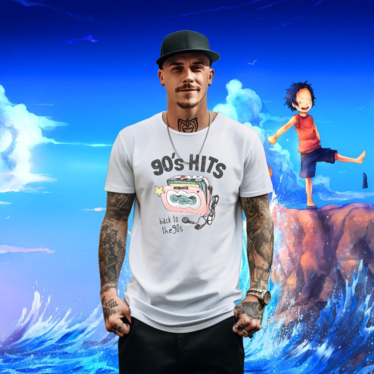High Quality Men Tops Tees 100% Cotton 230g High Street Hip Hop letter DIY Anime Short Sleeve Soft Fashion Man T Shirts Tee Shirt