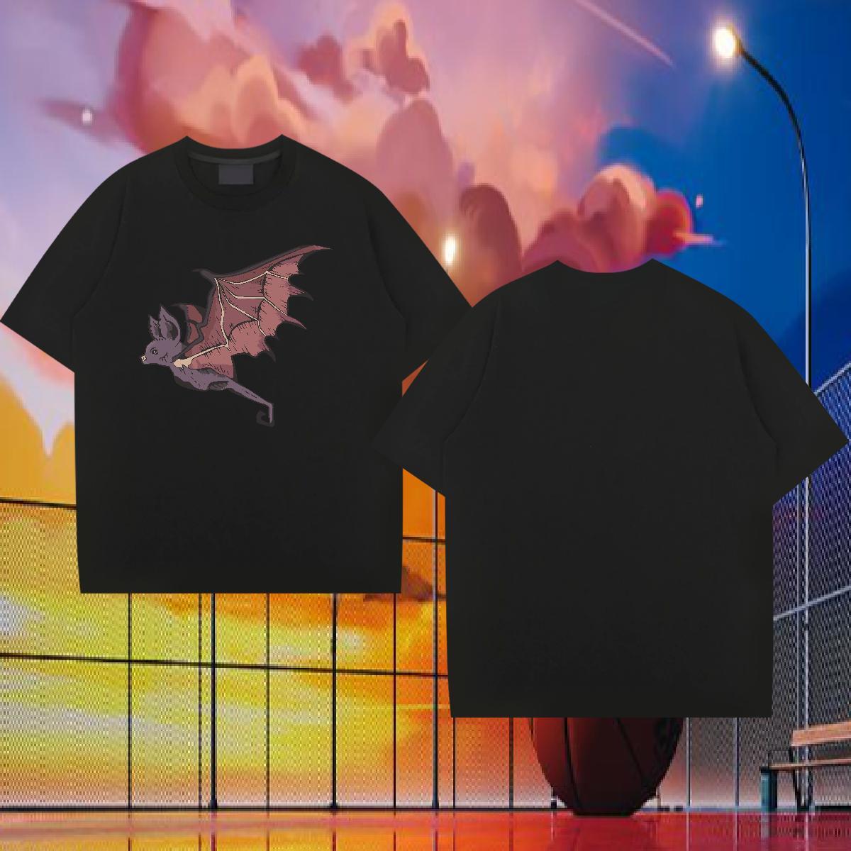 New Arrival Men T Shirts 230g 100% Cotton bat Sports Casual Polos Crew Neck Breathable Soft Mens Tshirts Asian Size