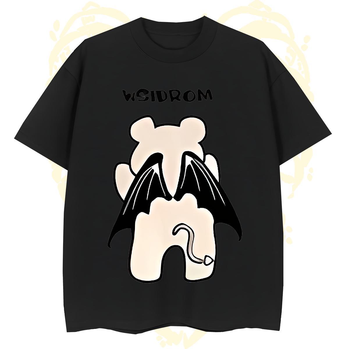 Cool Design Men Tees 100% Cotton 230g bear Mens T Shirts Sports Casual Round Neck Short Sleeve White Plus Size DIY Tee Shirt