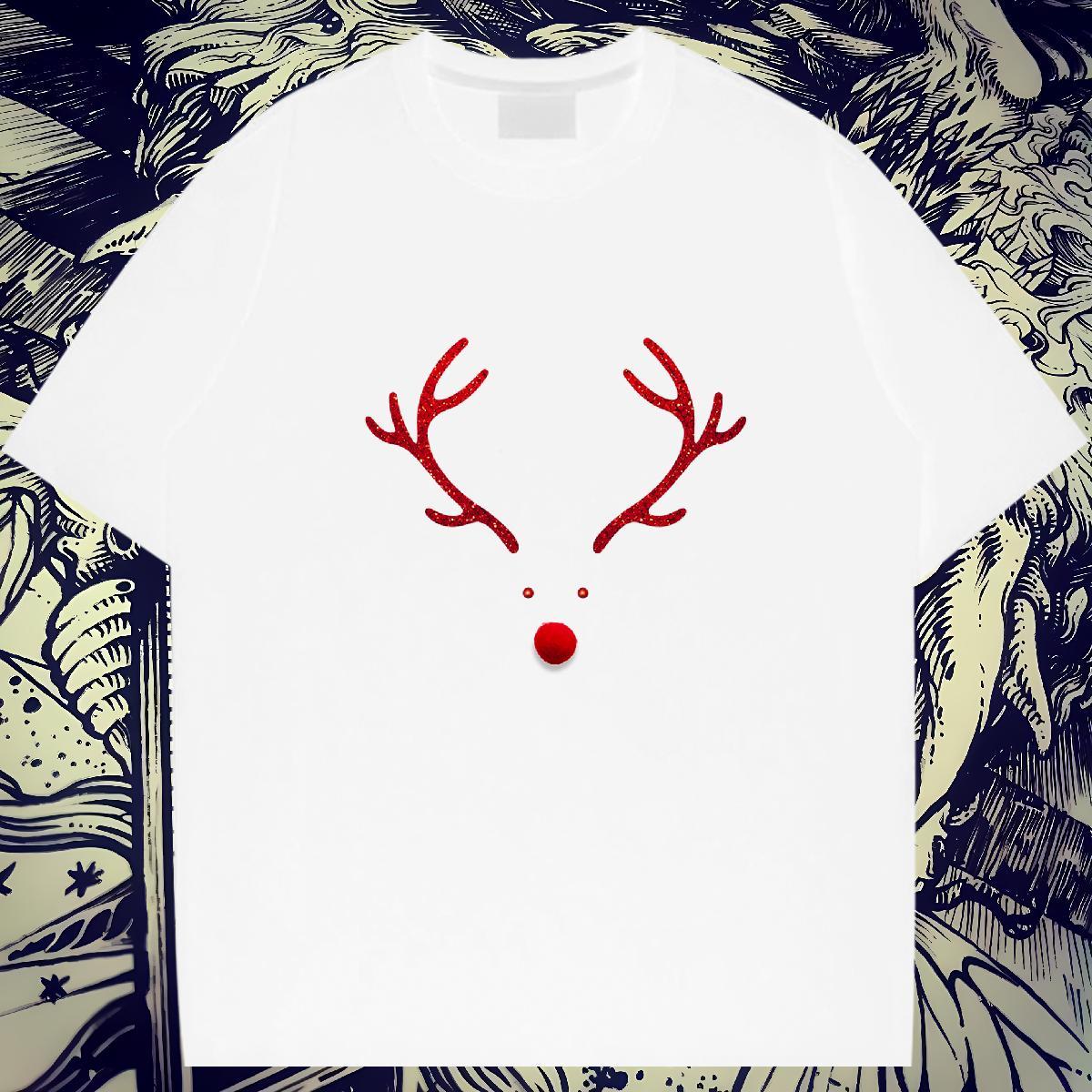 Free Shipping T shirt 230g Pure Cotton Christmas Street Top Tees Crew Neck Breathable TOP Quality Men Tshirts Custom Cartoon