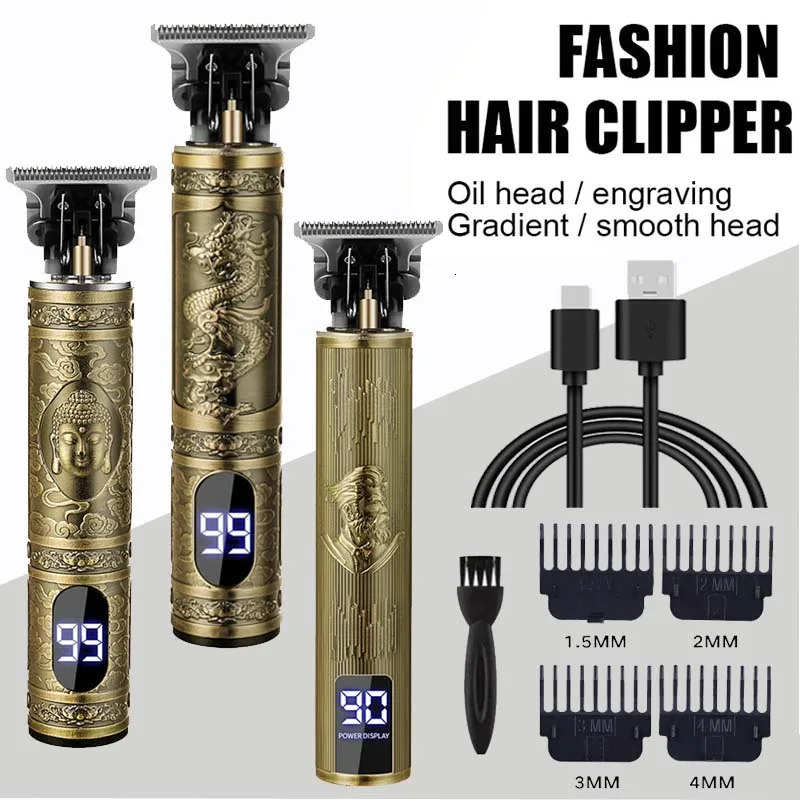 T9 Hair Clipper Cordless Beard Shaving Body Hair Trimmer Electric Hair Cutting Machine Professional Barber Men Trimmer Shaver 240805