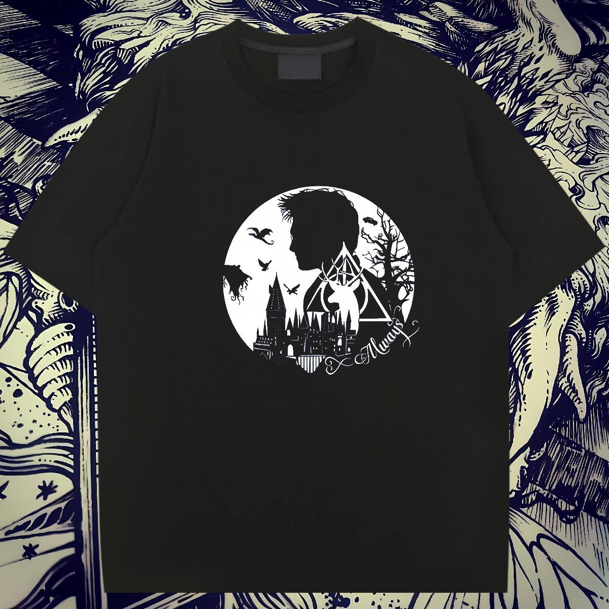 New Designer Mens T Shirts 230g Cotton halloween Daily Wear Clothes Breathable Short Sleeve High Quality Men Clothes T-Shirt Plus Size Custom