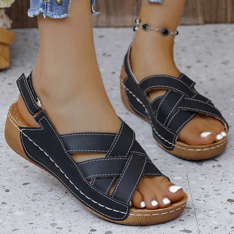 High Quality Summer Shoes Women Sandals Platform Women Shoe Retro Walking Shoes Comfortable Sandals Woman Casual Footwear Female Women Sandal T241227