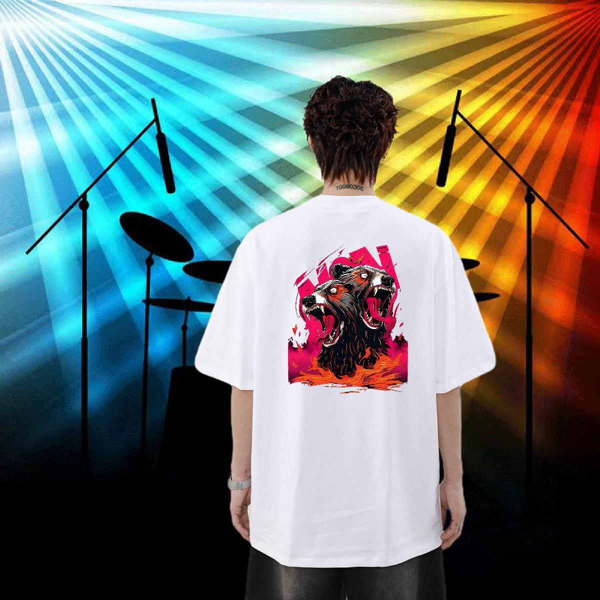 2024 Designer T Shirt For Man 230g Cotton Sport Tees Shirts Crew Neck Breathable Unisex Mens Tshirts DIY Printed