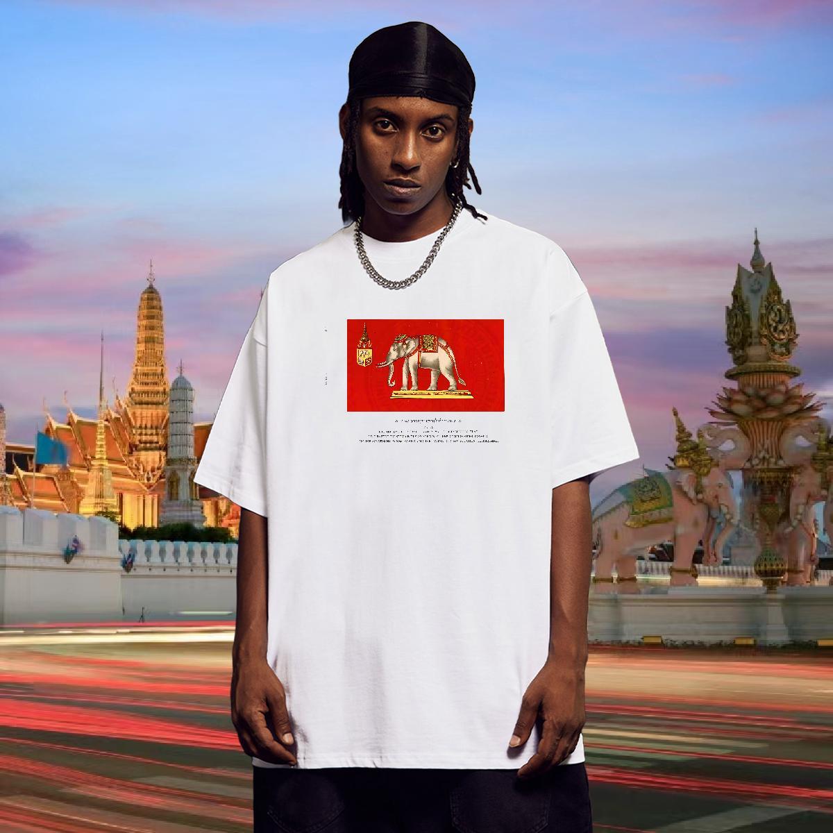 2024 Designer T-Shirts for Men 230g Cotton elephant Street Tops Shirt O Neck Short Sleeves High Quality Men Clothes T-Shirt Custom Printing