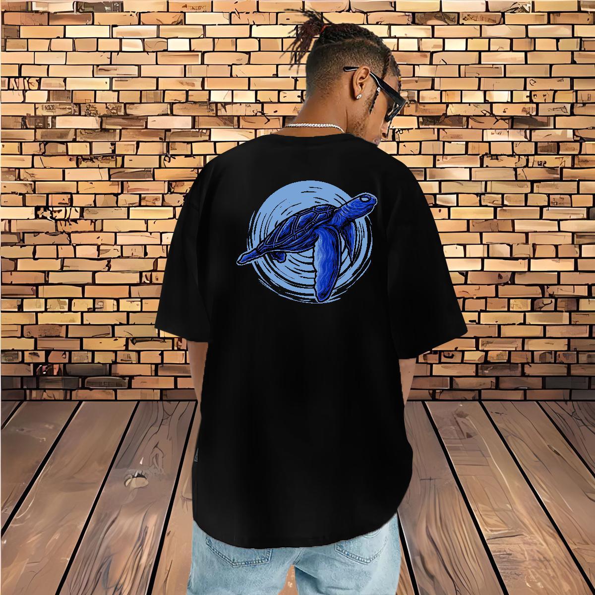 Custom T-Shirts for Men 230g Cotton tortoise Sports Casual Clothings Breathable Popular Men Tshirts Customized Print
