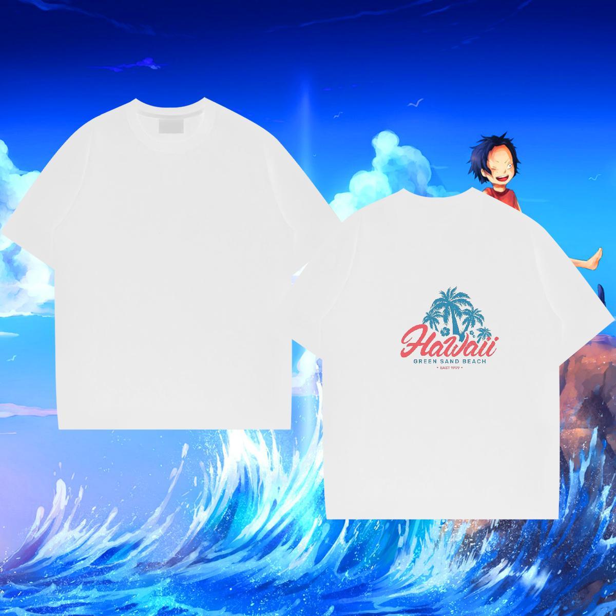 2024 DIY T Shirts Men 230g Pure Cotton tree Daily Outfit Tee Shirt O-Neck Short Sleeve Comfortable Tshirt for Man Woman DIY Anime