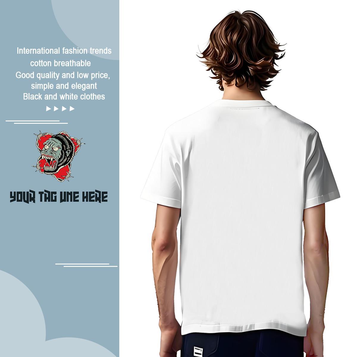 T Shirt For Man 230g Pure Cotton Street O Neck Short Sleeves Custom Big Size Tshirt for Man Woman Free Shipping Wholesale Tee Shirt