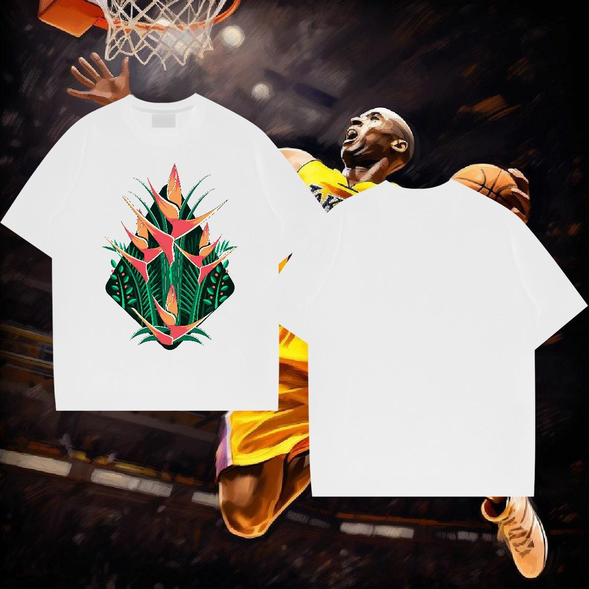 DIY T shirt 230g Pure Cotton tree High Street Hip Hop Tops Breathable Short Sleeve TOP Quality Tshirt for Man Woman Customized Print