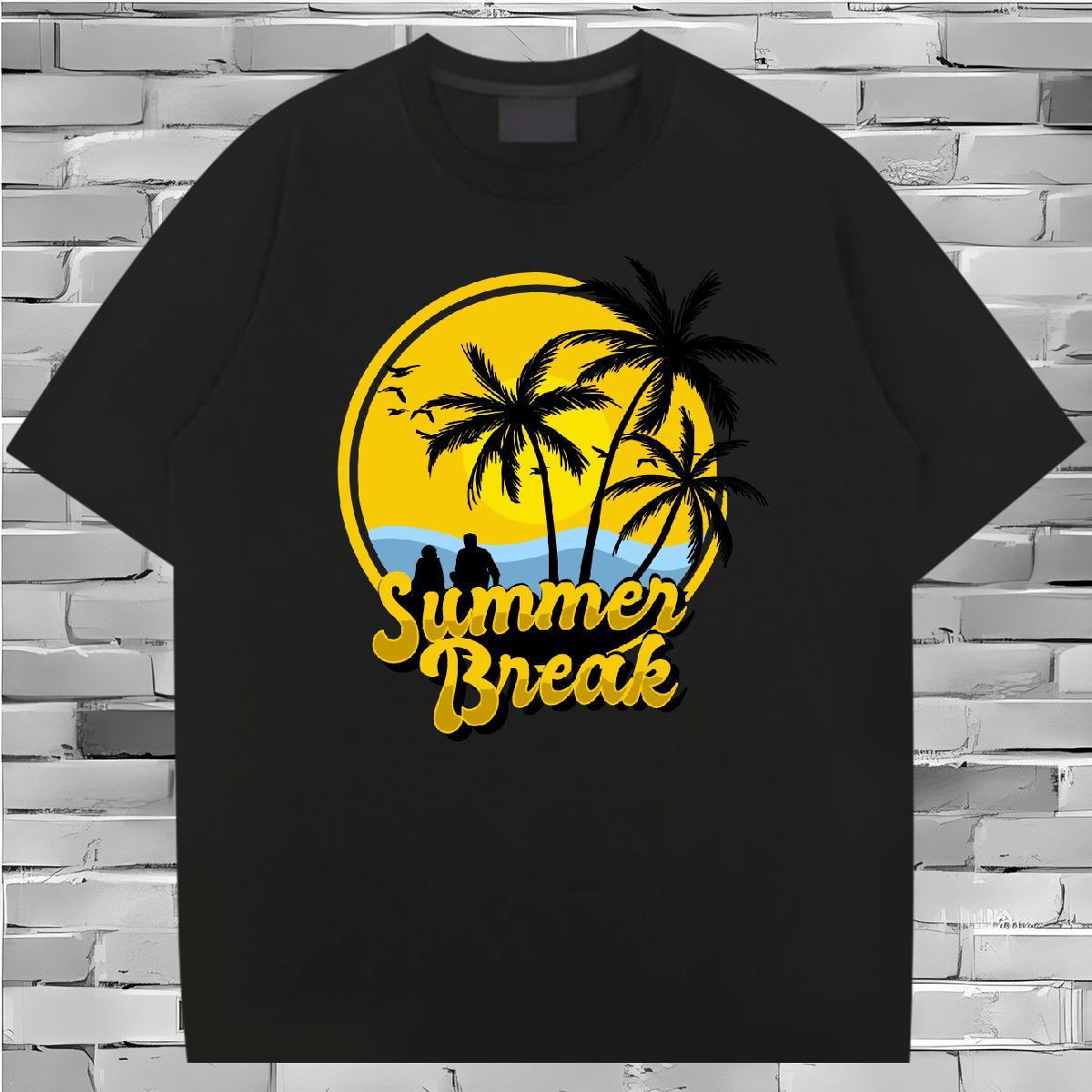 Classic Casual Man T Shirts 230g Cotton sun Street Wear Tops Breathable Soft Brand Couples T Shirts DIY