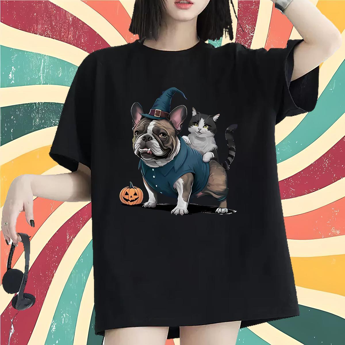 Free Shipping Womens T Shirts Short sleeve Soft Tshirt for Man Woman Custom Printing animals Street Casual 230g Cotton 2024 Designer Tops Tees