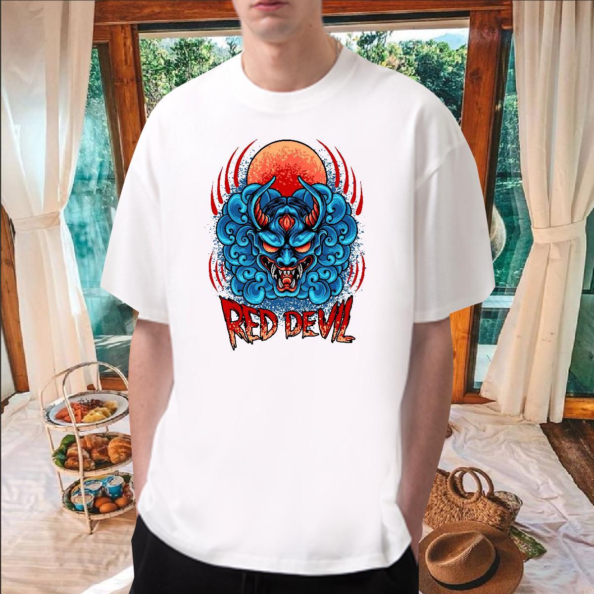 2024 Summer T-Shirts 230g Cotton Street Casual Tops Breathable Crew Neck Designer Tshirt for Man Woman Custom Printed