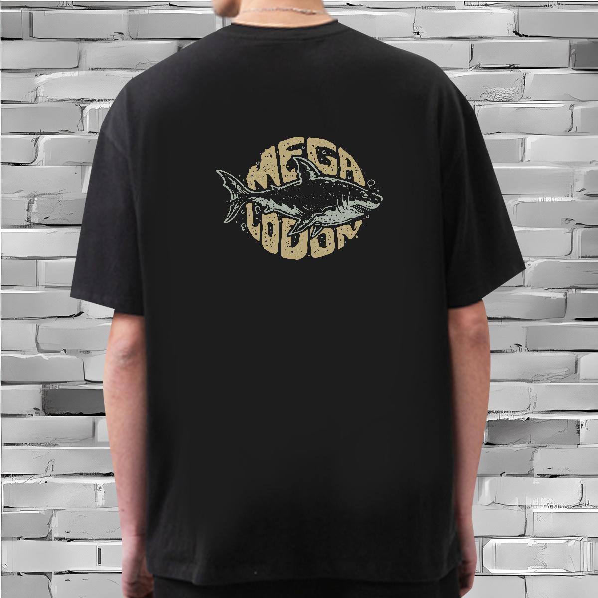 Fashion Designer T Shirts Men 230g 100% Cotton fish Street Wear Polos Breathable Soft Free Shipping Couples T Shirts Anime Print