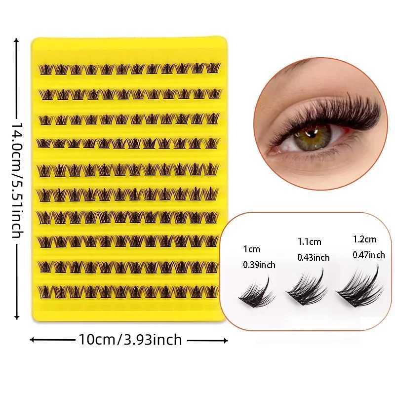 120 clusters of eyelashes D curled personal eyelash clusters false eyelashes extended natural appearance can be reused W240803