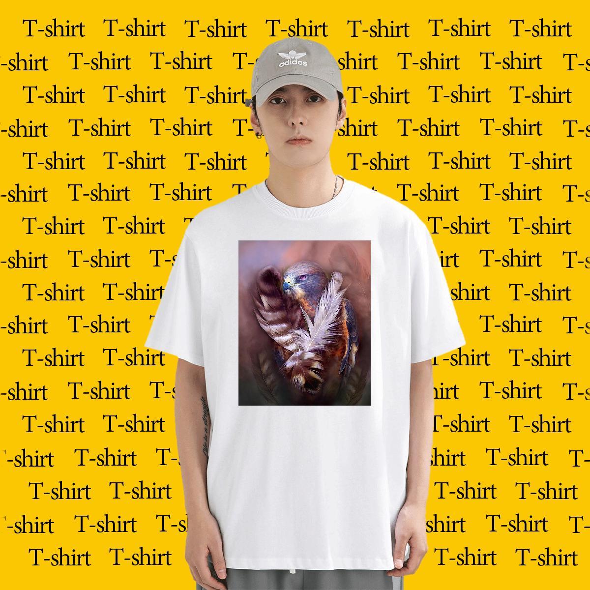 Man T Shirts 230g Cotton cool Casual Breathable Crew Neck Black Oversized Tshirts 2024 Designer Soft Polos