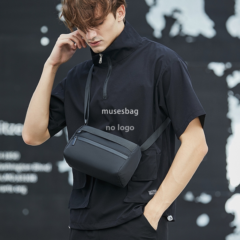 Men's shoulder bag crossbody bag Fashion brand small backpack casual day small body bag boys small diagonal bag solid color
