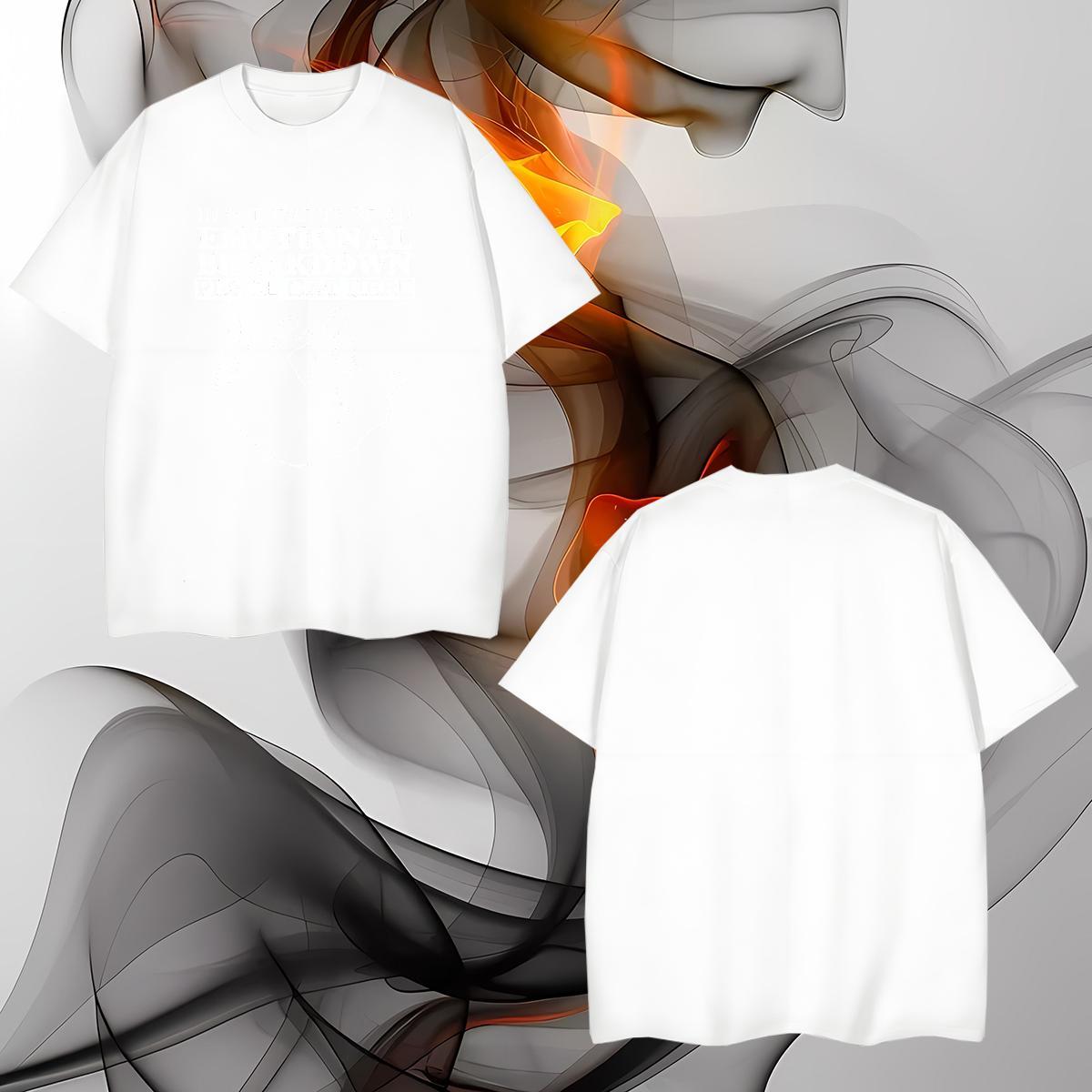 DIY Men T Shirts 230g Pure Cotton cat Street Clothings Crew Neck Comfortable Mens Tshirts Custom Print Plus Size