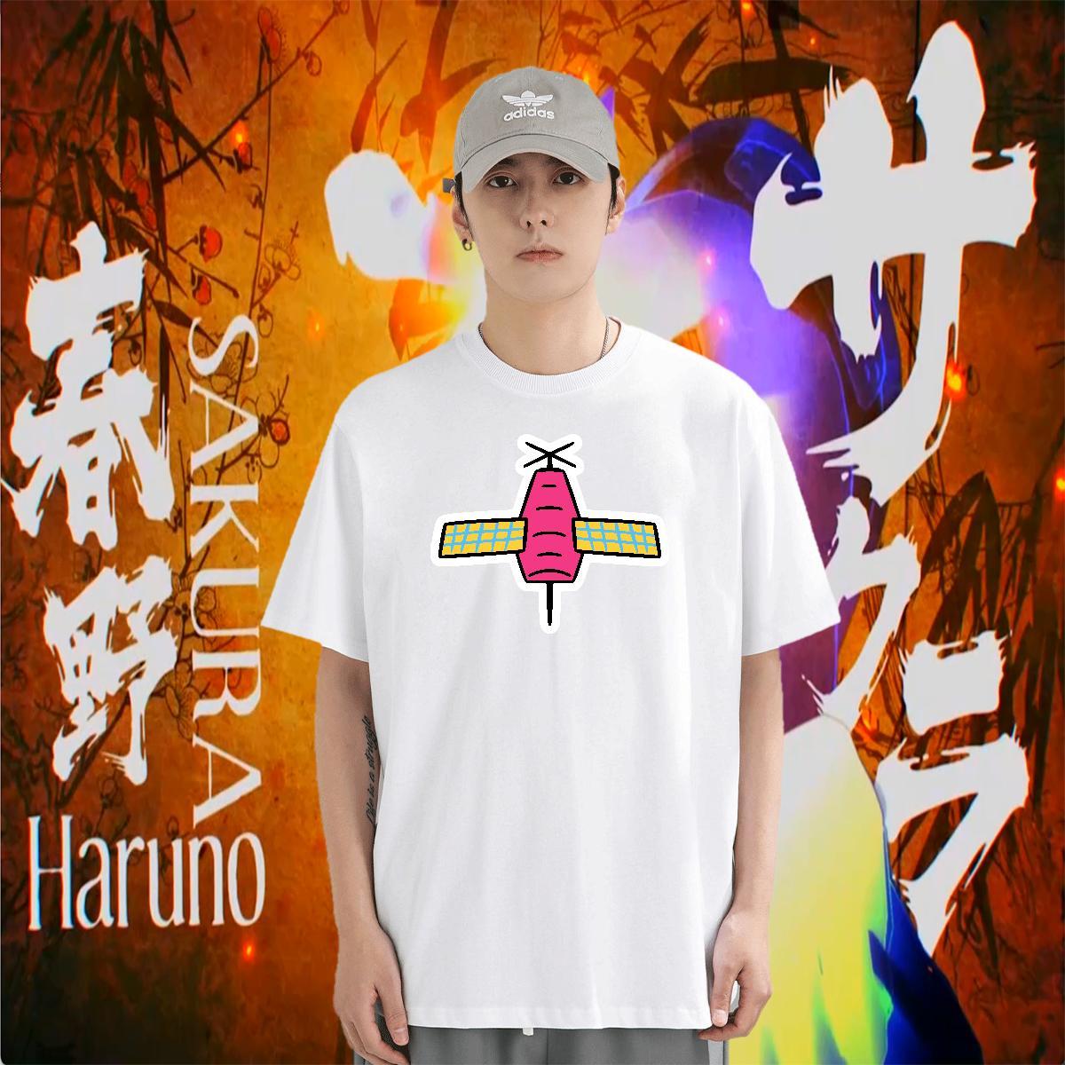 T shirt 100% Cotton 230g planet Daily Outfit Breathable Short Sleeve Floral Print Men Clothes T-Shirt New Soft Tshirts