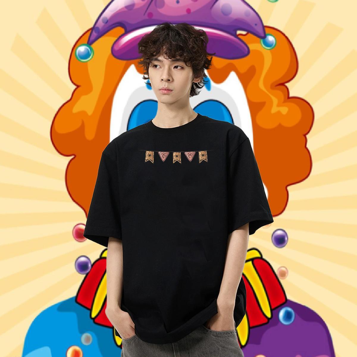 Fashion T shirt 230g Cotton halloween Spring Summer Clothes Breathable Crew Neck Popular Men Tops Tees Graphic