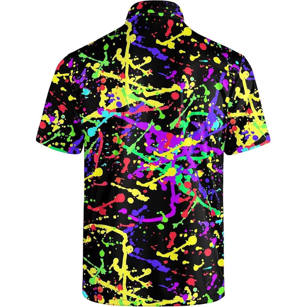 Fashion Mens Polo shirt Golf Shirts Dry Fit Short Sleeve Casual Performance Moisture Wicking Polo Shirt Polos shirts tshirt Casual tops summer clothes