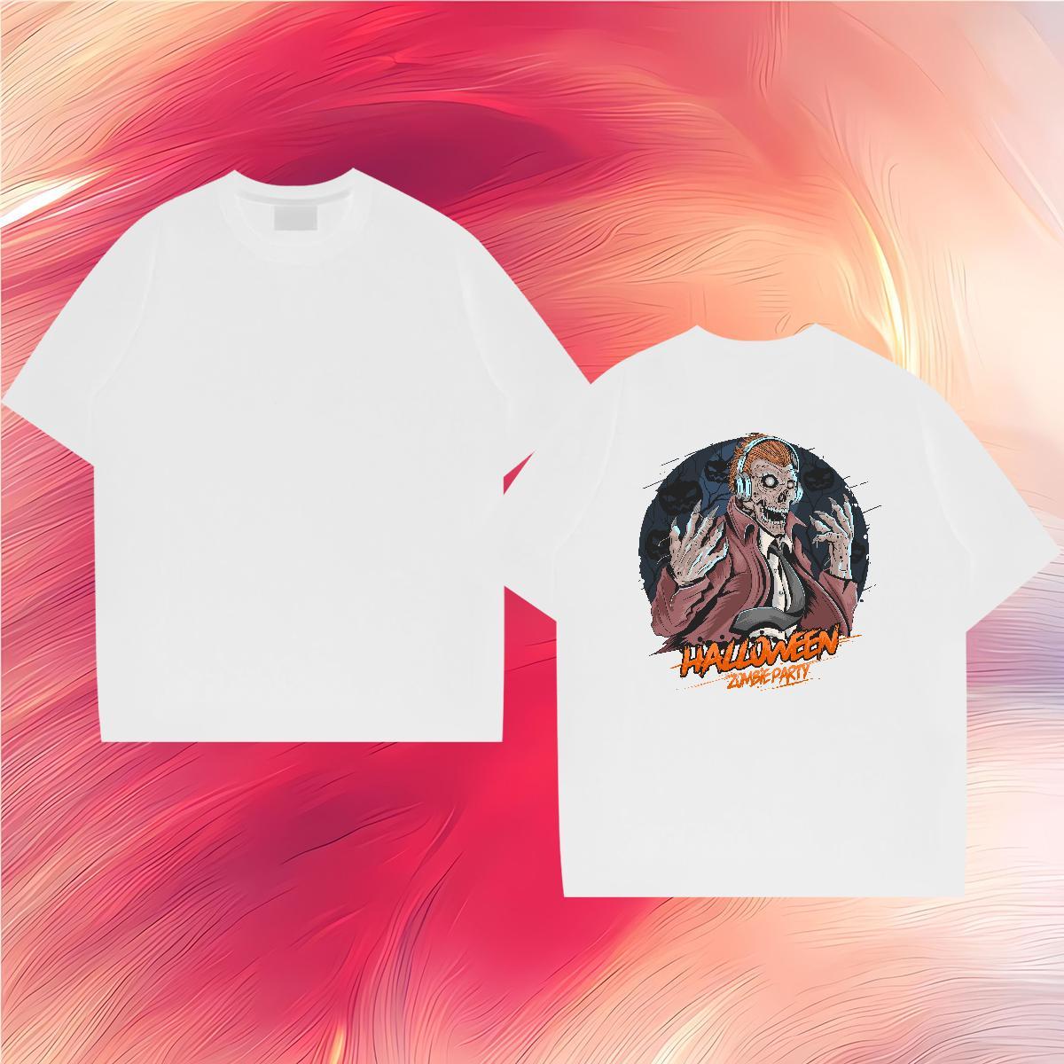 Classic Casual Men T Shirts 230g Cotton monster Outdoor Tshirts O-Neck Short Sleeve Cool Design Couples T Shirts DIY Printed